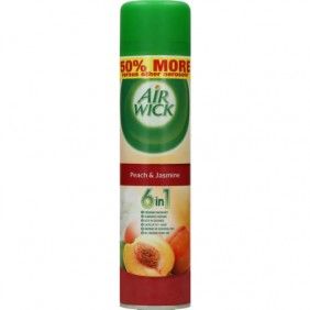 Ambientador airwick spray 280ml 6in1 peach&jasmim