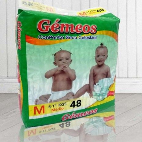Fralda descartavel gemeos medio 5-11kg 48un