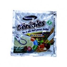 Farinha lactea cereamil milby 50gr trigo/5frutas
