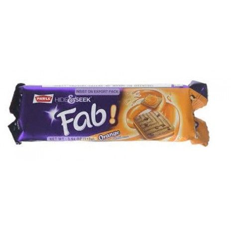 Bolacha creme parle hide&seek 112gr laranja