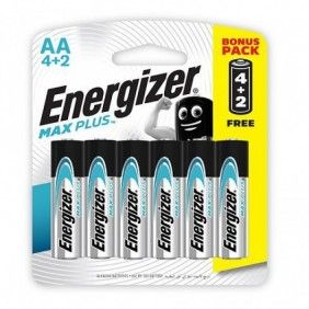 Pilhas energizer max plus aa bl 4+2un