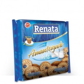 Biscoito renata amanteigado 330gr leite