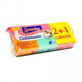 Esfregao spontex colormax conj.3un