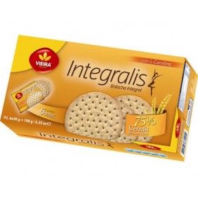 Bolacha vieira integralis 180gr
