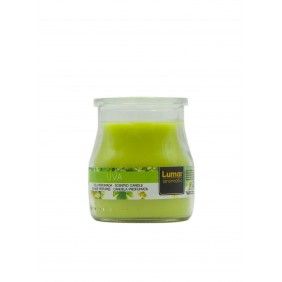 Vela perfumada copo yogurt lumar uva