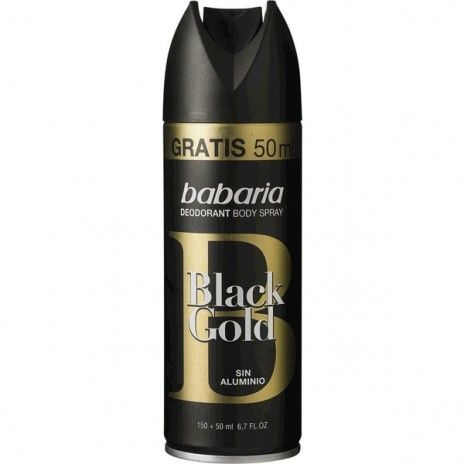 Desod. spray babaria men 200ml black gold