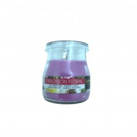 Vela perfumada copo yogurt lumar explosion floral
