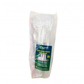 Copo descartavel c/palhinha 12oz 355ml 10un