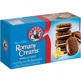 Bolacha bakers romany creams baunilha e chocolate 200g