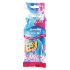 Gilete descartavel super-max syrine ladies 6un