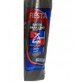 Saco lixo 30l fiesta 50x55 10un