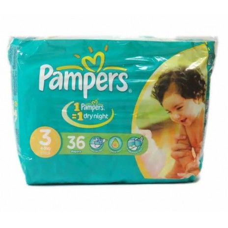 Fraldas pampers bfly s3 4-9kg 36un