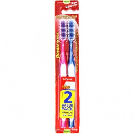 Escova dentes dupla accao colgate conj.2un