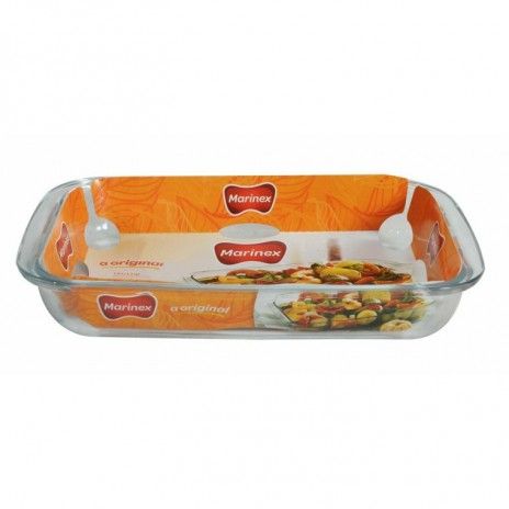 Assadeira vidro retang marinex 2,2l