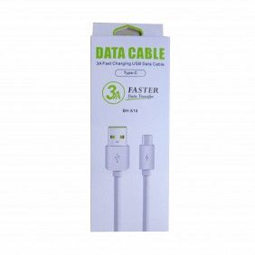Cabo usb carga and data bh-s18 fast charging 1,2m 3.a - type