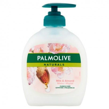 Sabonete liquido palmolive 300ml leite/amendoas