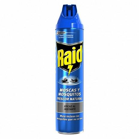 Insecticida raid spray 600ml moscas e mosquitos