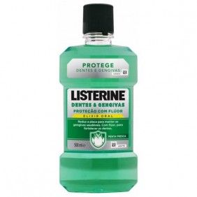 Elixir listerine 500ml dentes e gengivas