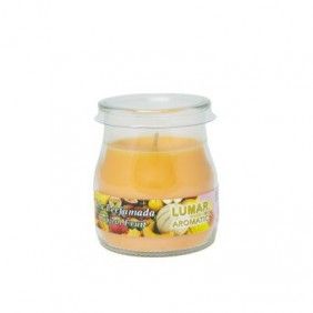 Vela perfumada copo yogurt lumar tropical fruits