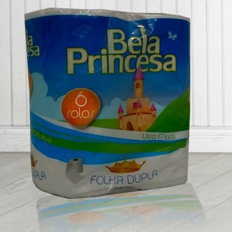 Papel higienico bela princesa 6 rolos