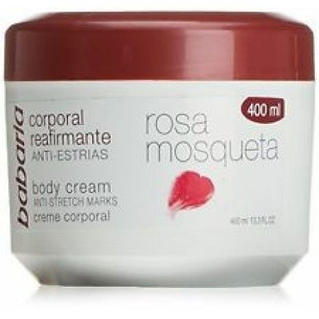 Creme corporal reafirmante babaria 400ml rosa mosqueta