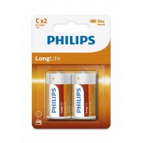 Pilhas philips zinco c r14l2b/97 2un