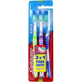 Escova dentes colgate extra clean pack3un