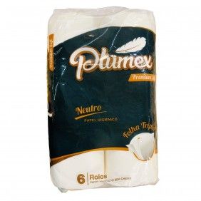 Papel higienico plumex premium soft 6 rolos
