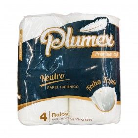 Papel higienico plumex premium soft 4 rolos