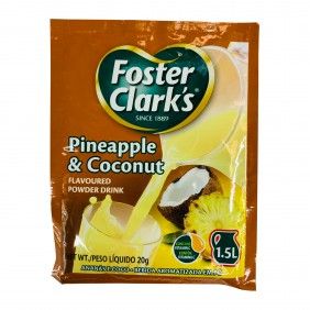 Sumo em po foster clarks 20gr ananas/coco